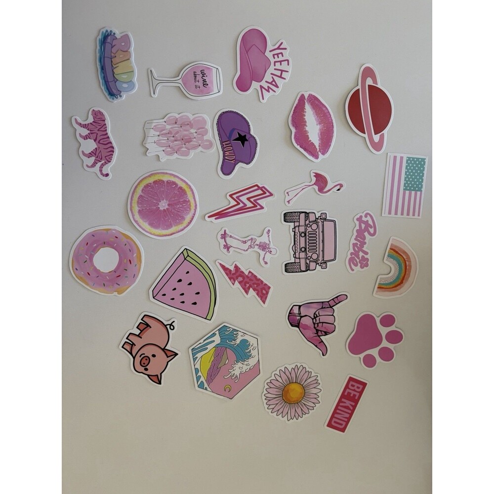 Stickers 25 Fun Cute Stickers girly vinyl decals tumbler scrapping